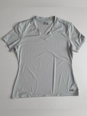 OOFOS V-Neck Shirt Grey Size XL
